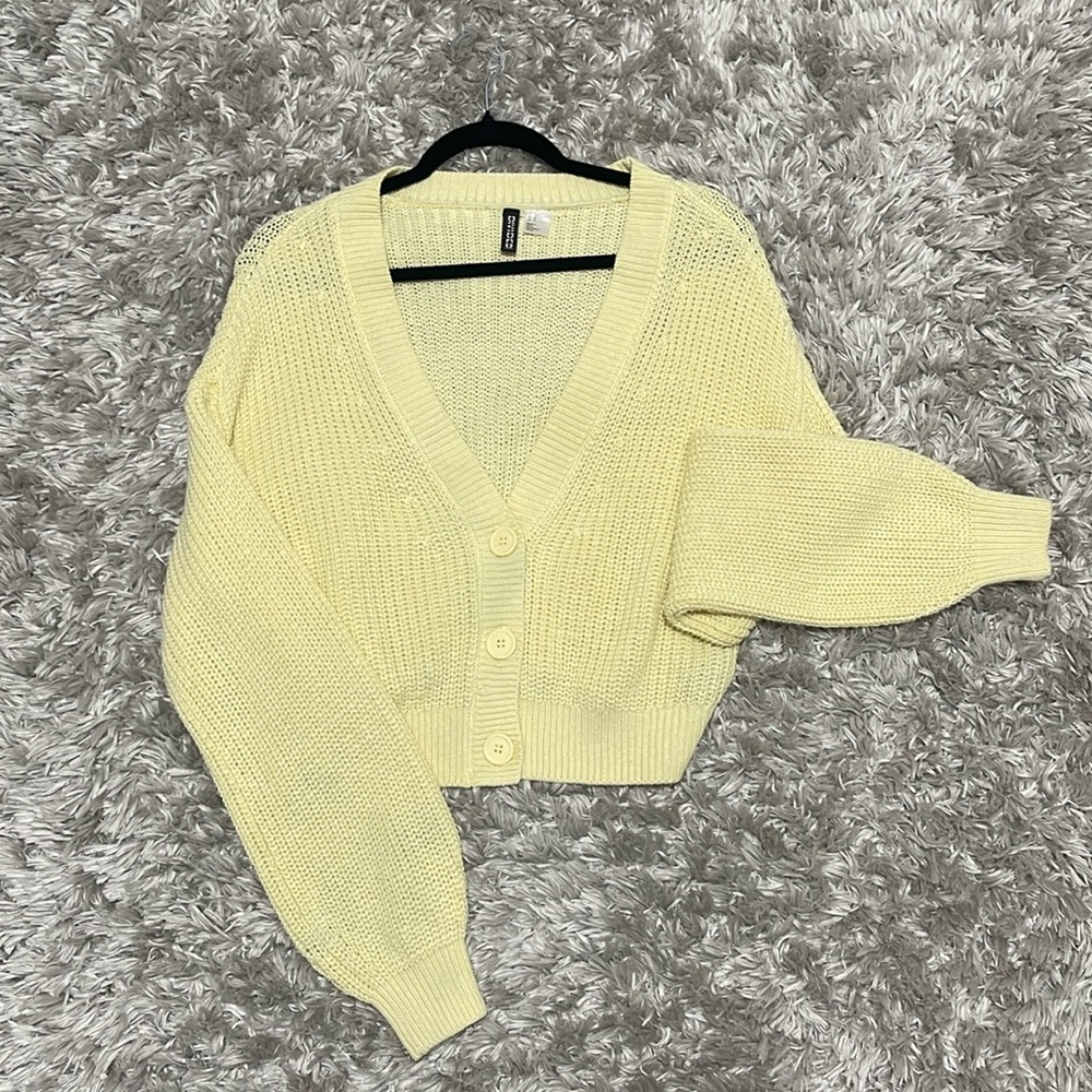 Cute Pastel Yellow Cardigan
